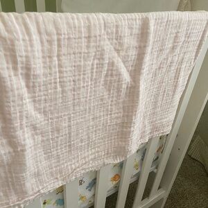 Pottery Barn Kids swaddle / Muslin blanket 47x47